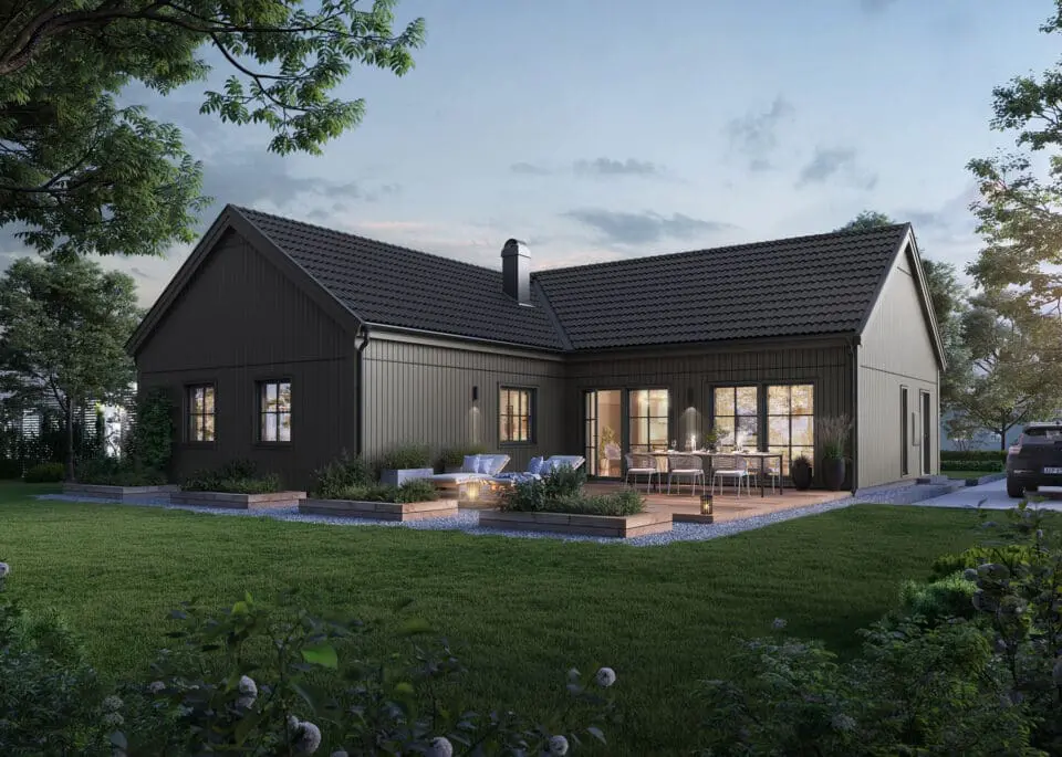 Prio 141 Industriell baksida varmgrå