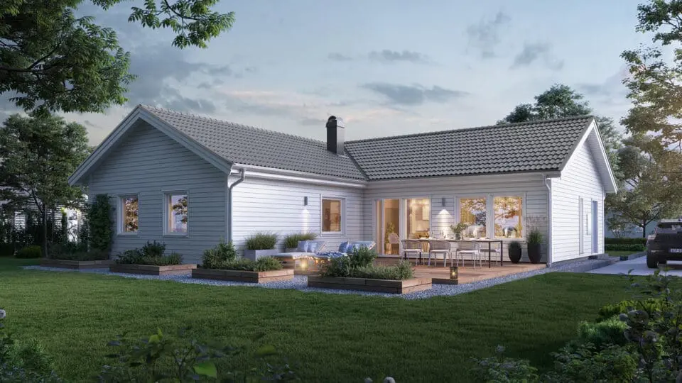 Enplanshus (1-planshus) Prio 141 Modern från Eksjöhus