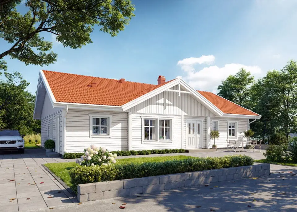 Prio 143 traditionell framsida vit