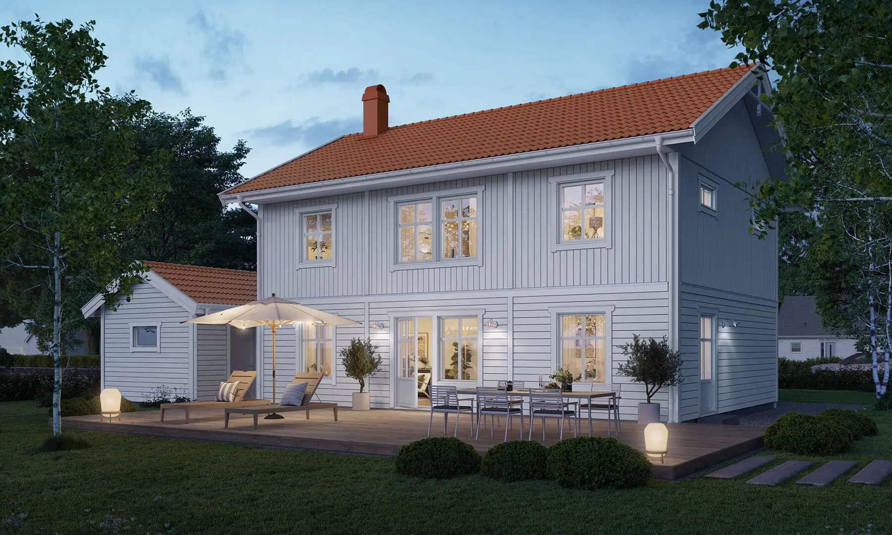 Prio 158 traditionell baksida vit