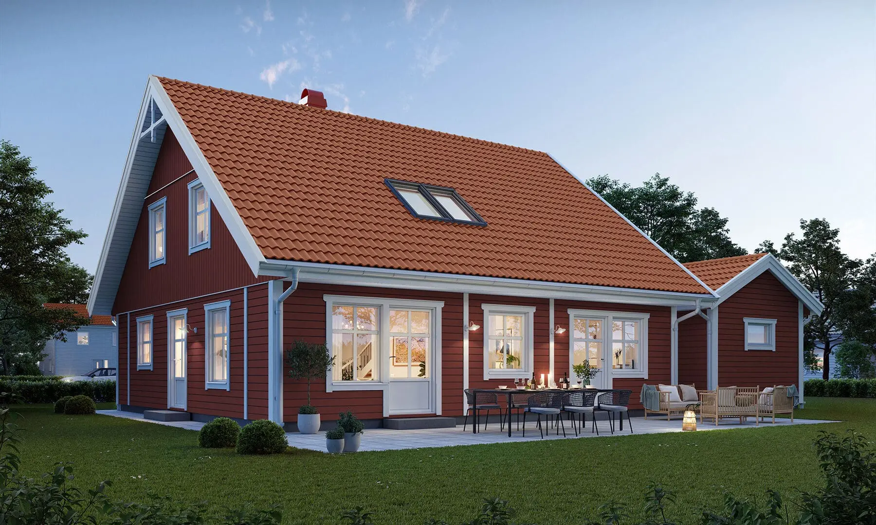 Prio 164 traditionell baksida röd