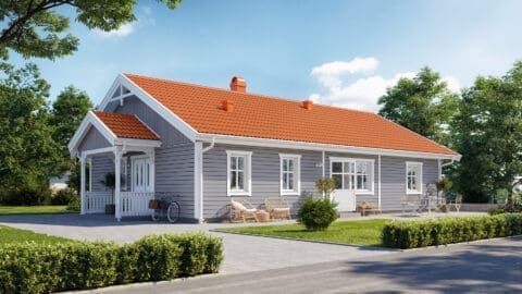 Prio 116 Traditionell framsida grå