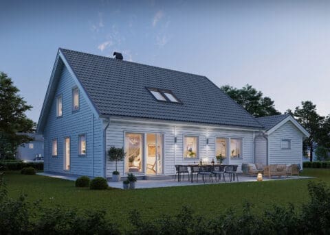 Prio 164 modern baksida vit