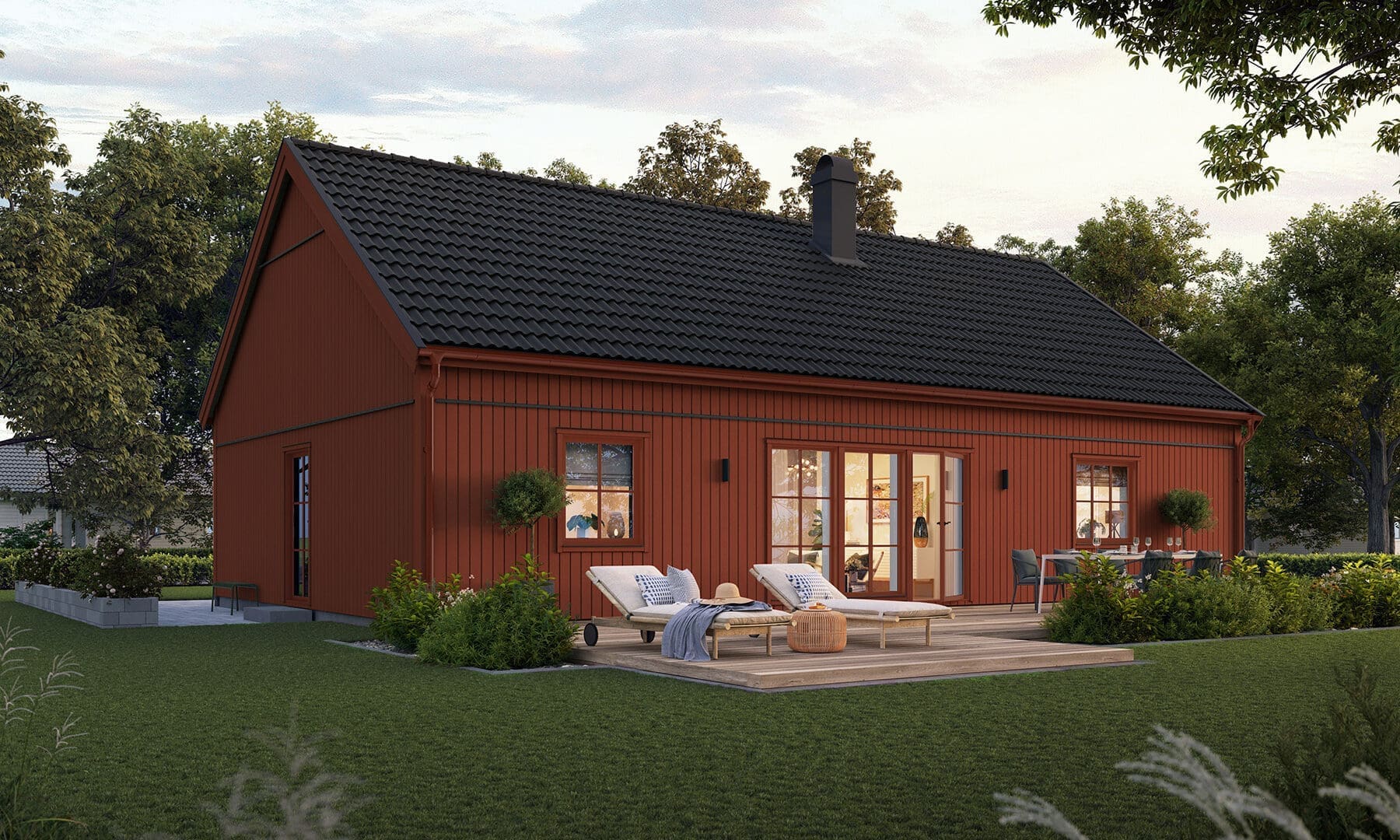 Prio 116 industriell baksida röd