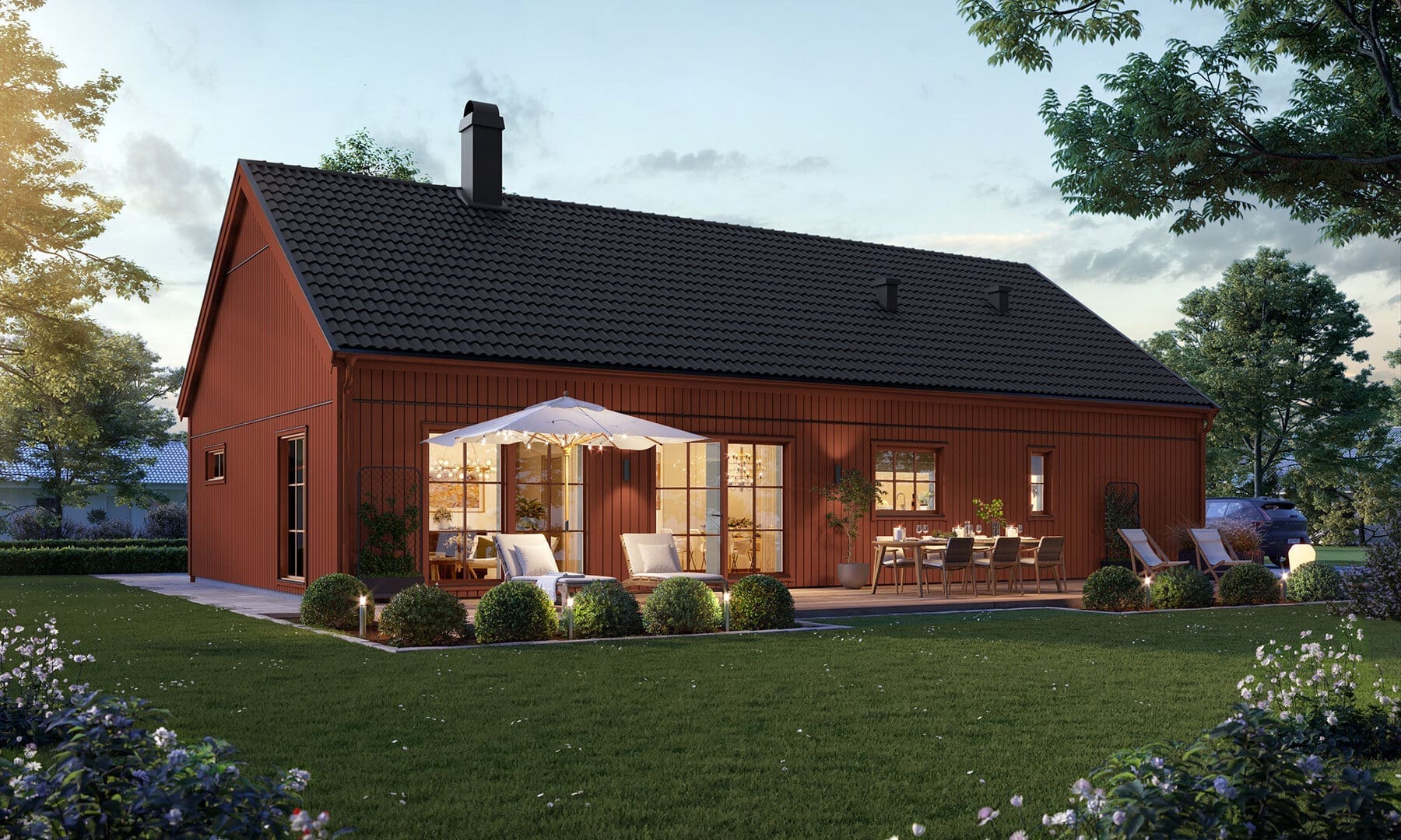 Prio 129 industriell baksida röd