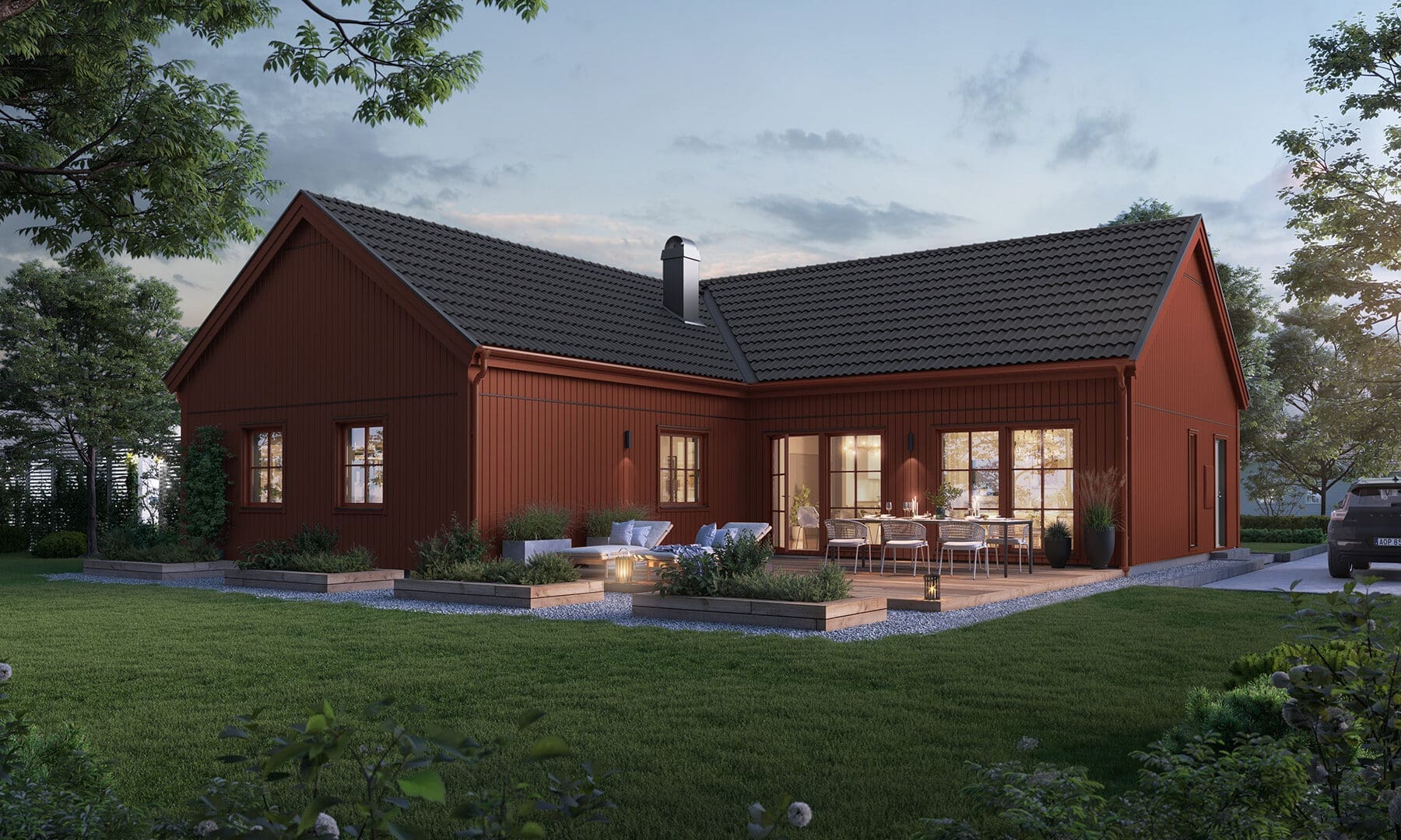 Prio 141 industriell baksida röd
