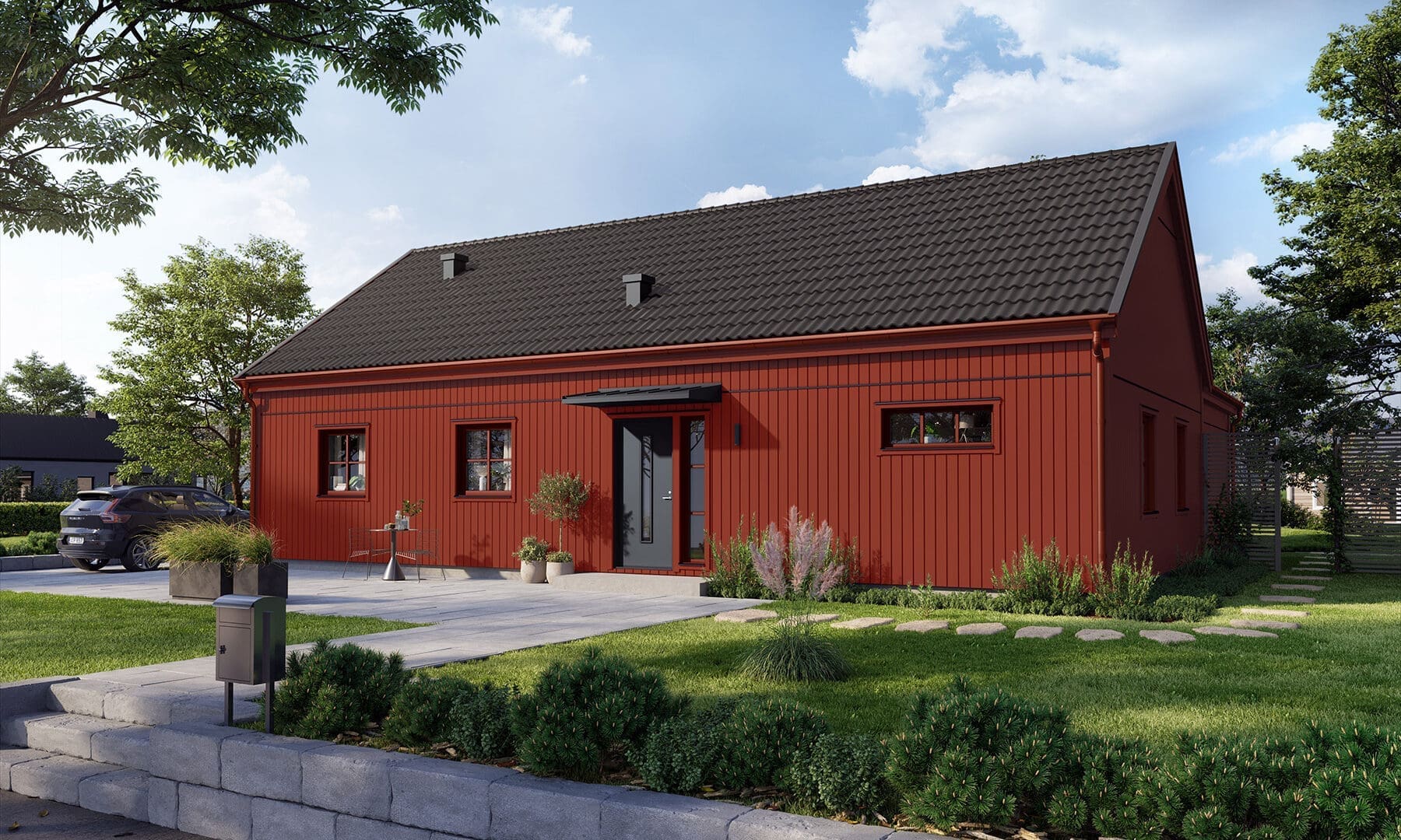 Prio 141 industriell framsida röd