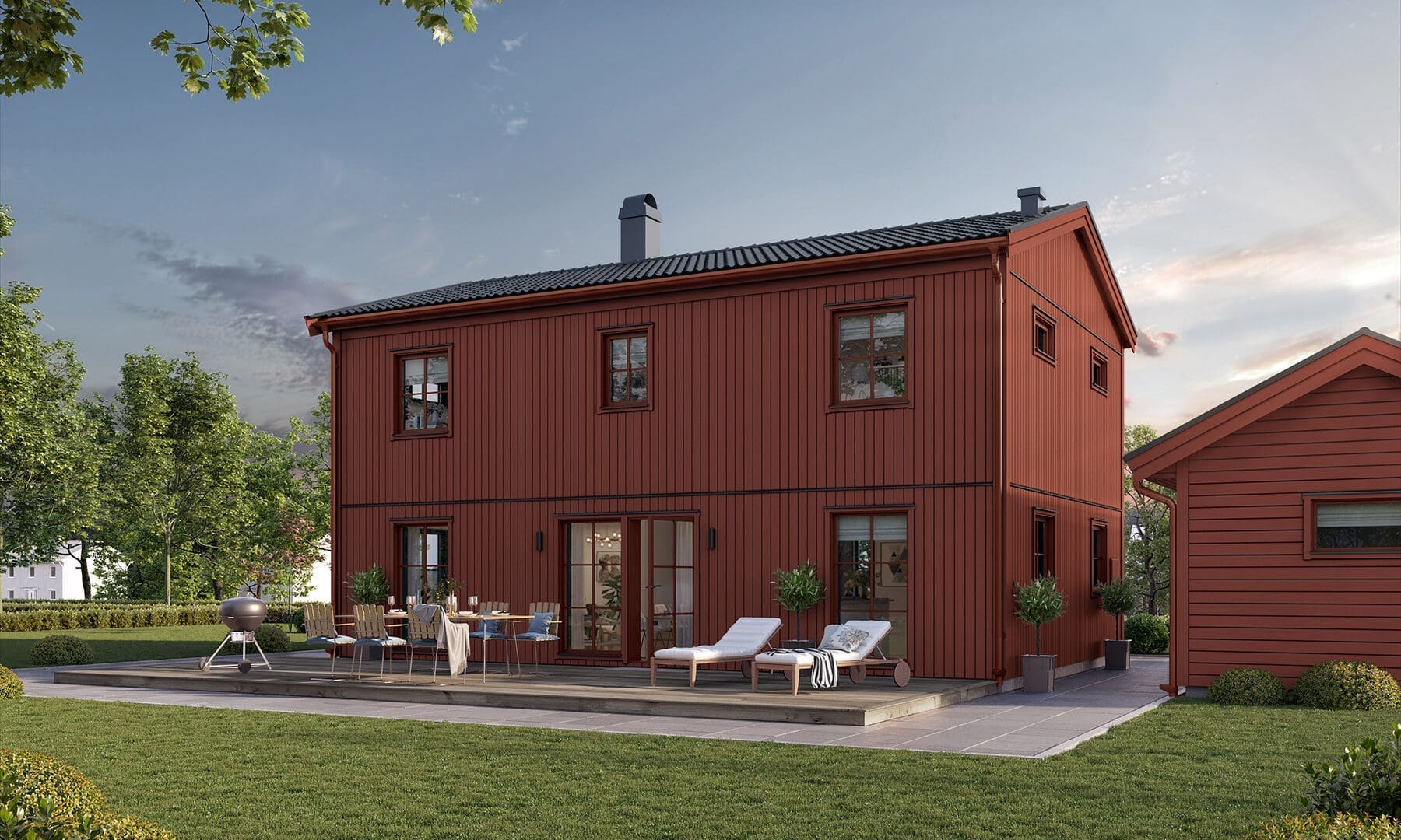 Prio 145 industriell baksida röd