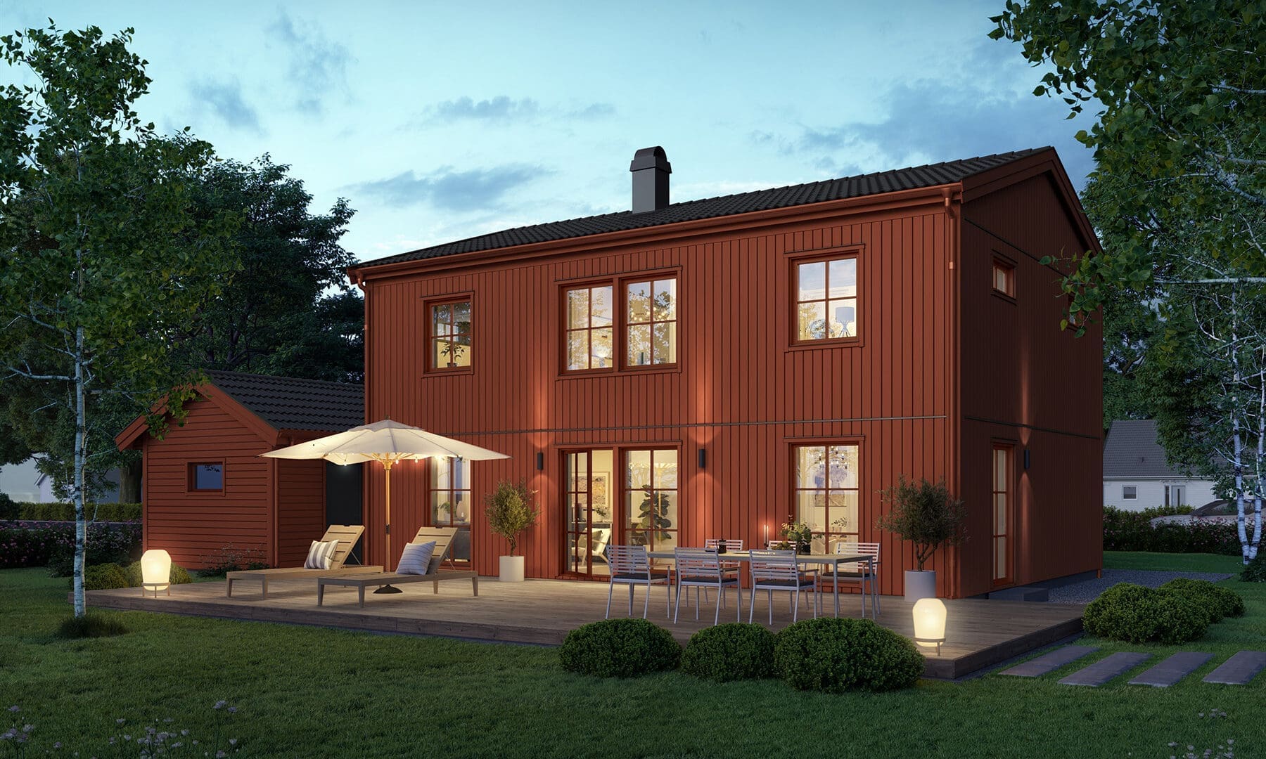 Prio 158 industriell baksida röd
