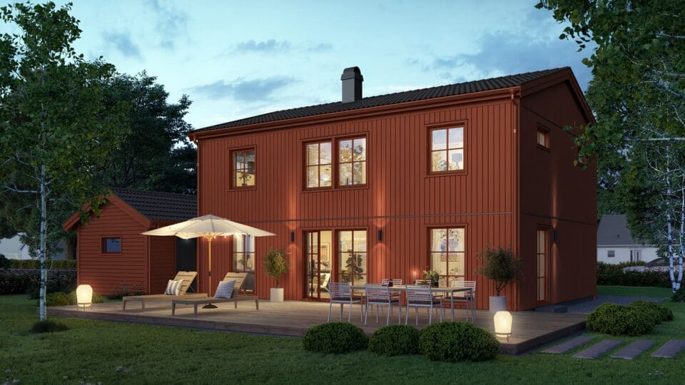 Prio 158 industriell baksida röd