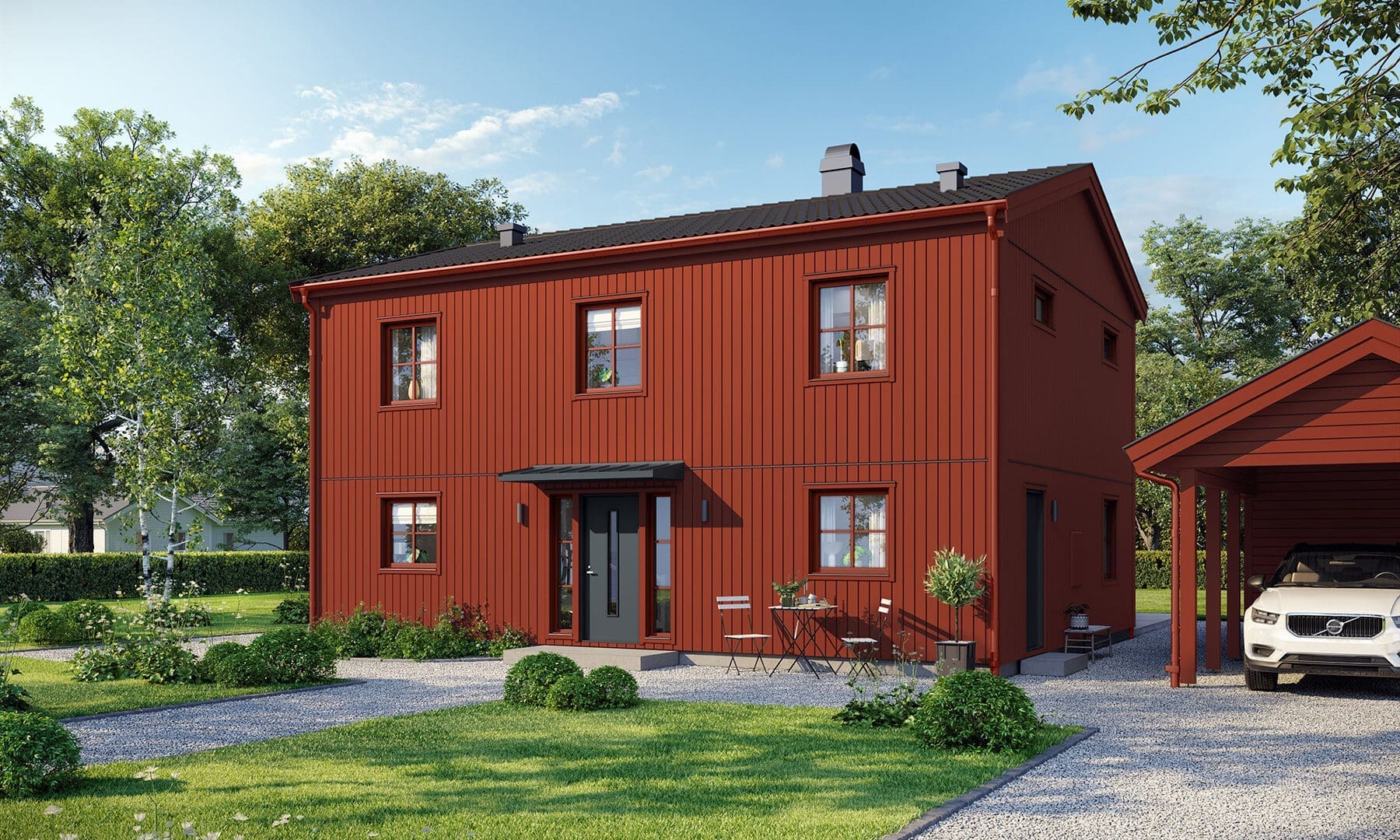 Prio 158 industriell framsida röd