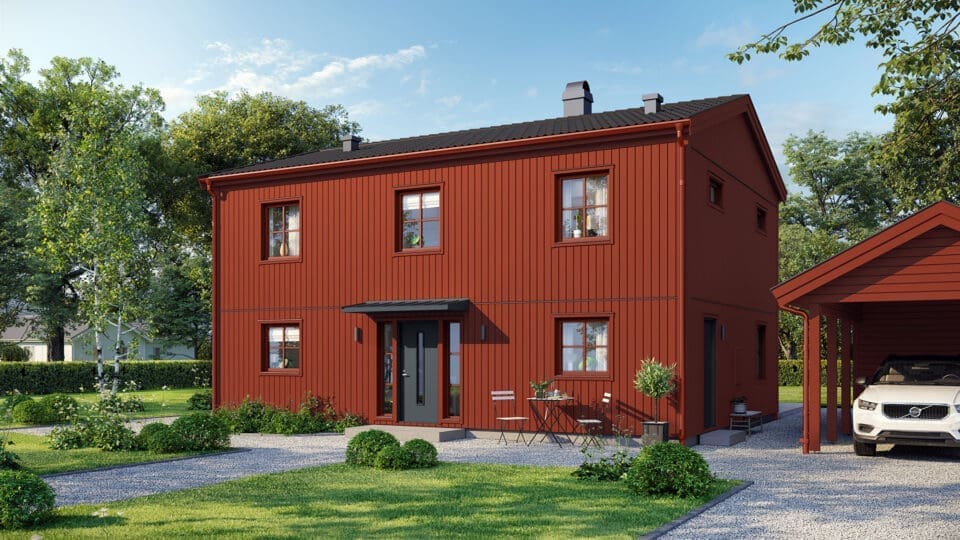 Prio 158 industriell framsida röd