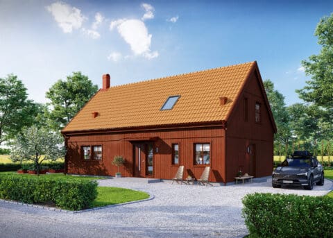 Dalhem, ett ladhus på 1,5 plan från Eksjöhus