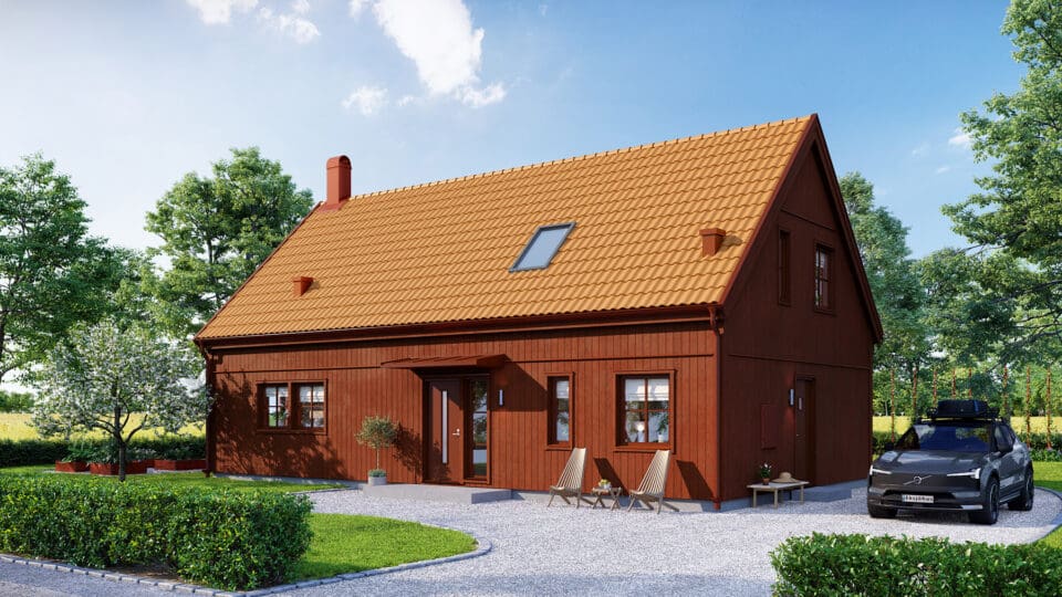 Dalhem, ett ladhus på 1,5 plan från Eksjöhus